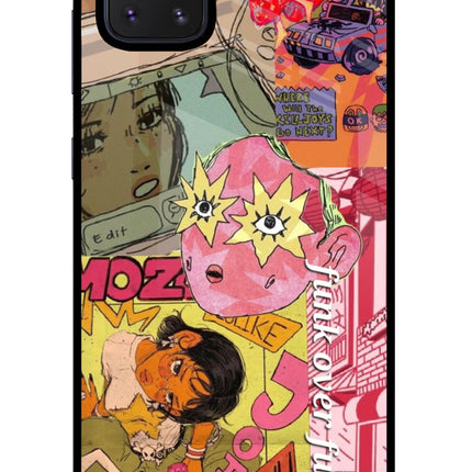 Funkover Samsung Note 10 Lite Glass Case Back Cover by Casekaro