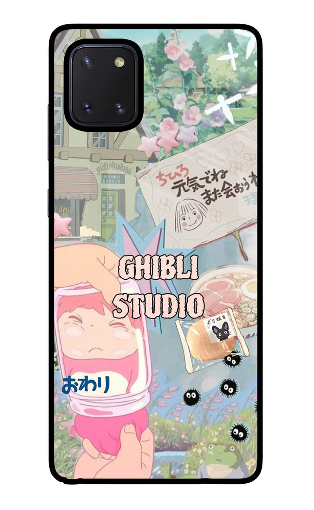 Studio Ghibli Samsung Note 10 Lite Glass Case Back Cover by Casekaro