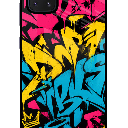 Graffiti Vibe Samsung Note 10 Lite Glass Case Back Cover by Casekaro