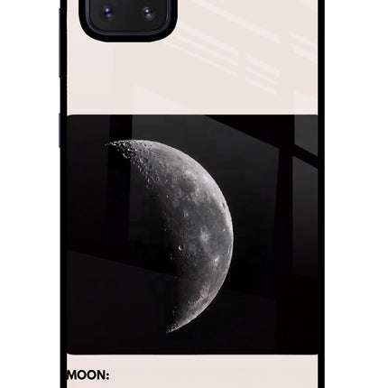 Moon Phase Samsung Note 10 Lite Glass Case Back Cover by Casekaro