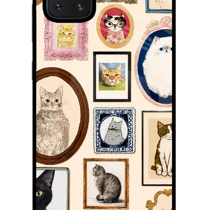 Mirror Cats Samsung Note 10 Lite Glass Case Back Cover by Casekaro