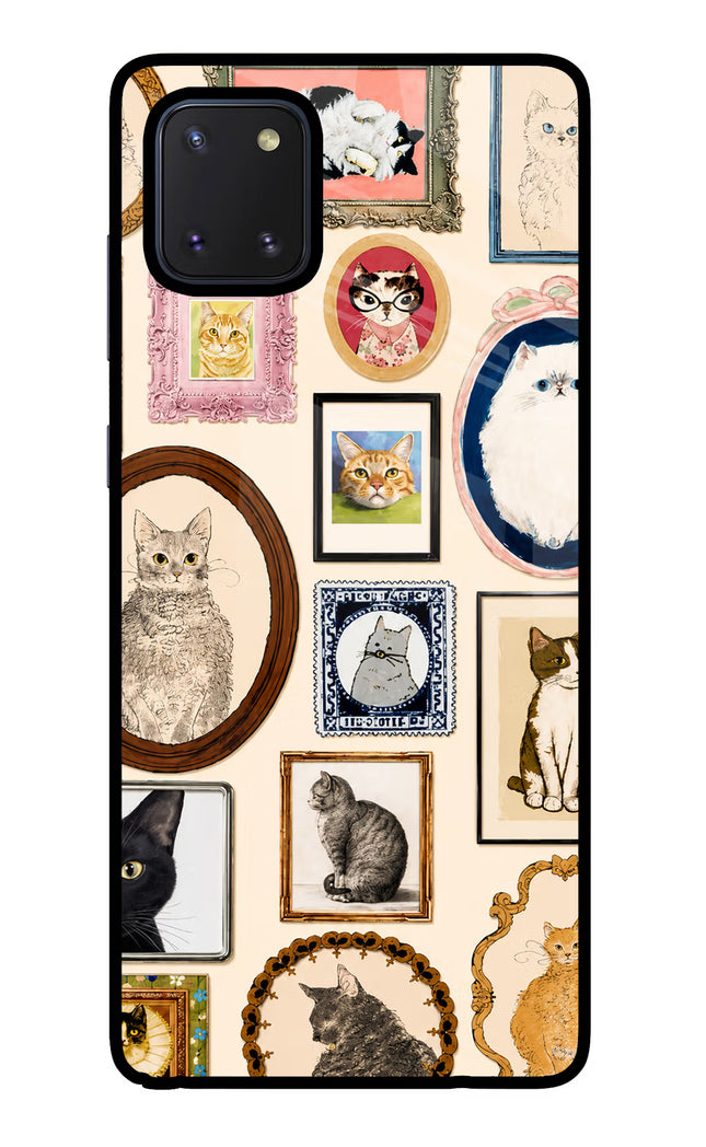 Mirror Cats Samsung Note 10 Lite Glass Case Back Cover by Casekaro