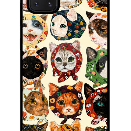 Cool Cat Samsung Note 10 Lite Glass Case Back Cover by Casekaro