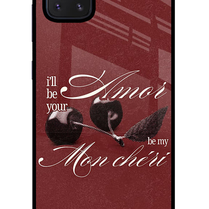 Velvet Cherry Samsung Note 10 Lite Glass Case Back Cover by Casekaro