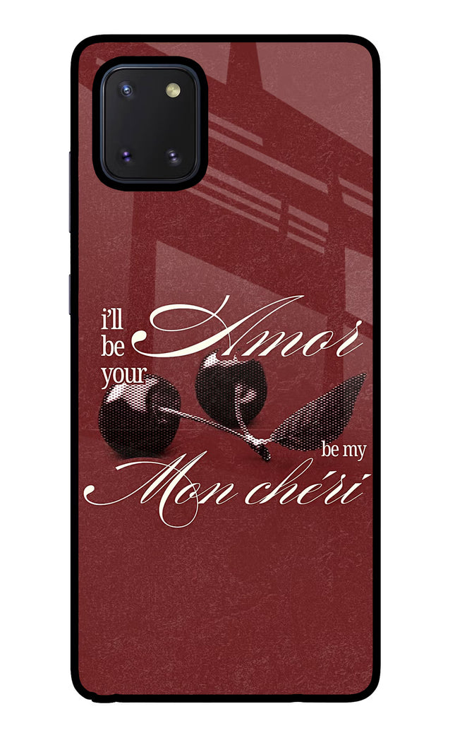 Velvet Cherry Samsung Note 10 Lite Glass Case Back Cover by Casekaro