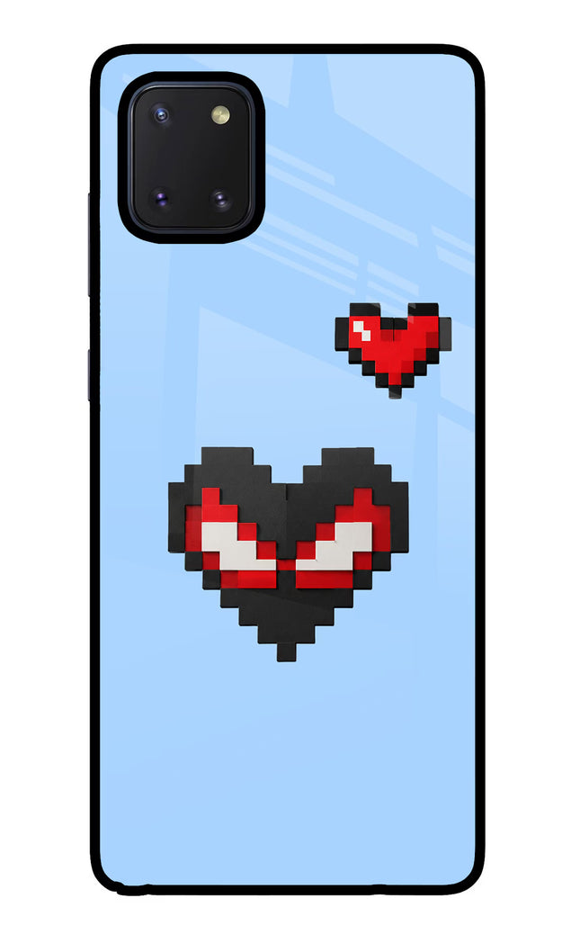Peter Heart Samsung Note 10 Lite Glass Case Back Cover by Casekaro