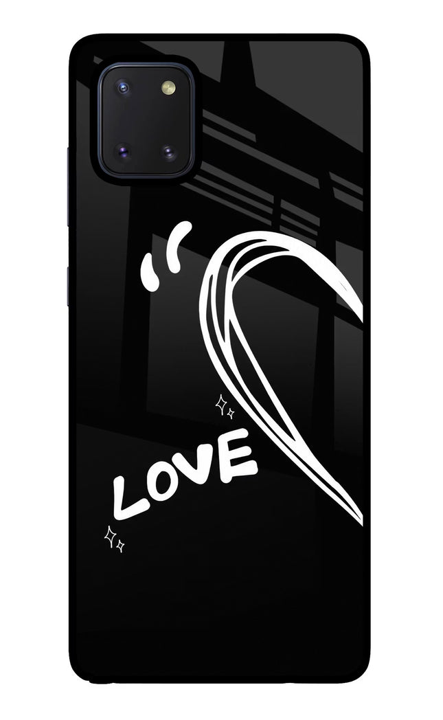 Love Line Samsung Note 10 Lite Glass Case Back Cover by Casekaro