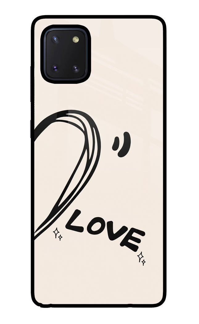 Soul Line Samsung Note 10 Lite Glass Case Back Cover by Casekaro