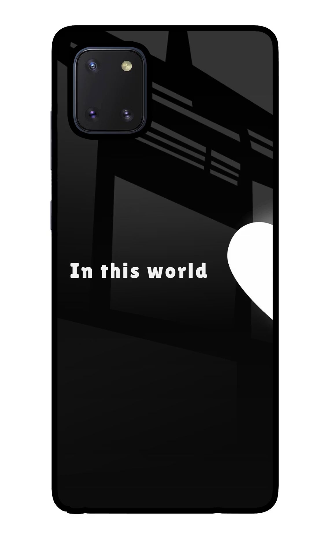 This World Samsung Note 10 Lite Glass Case Back Cover by Casekaro