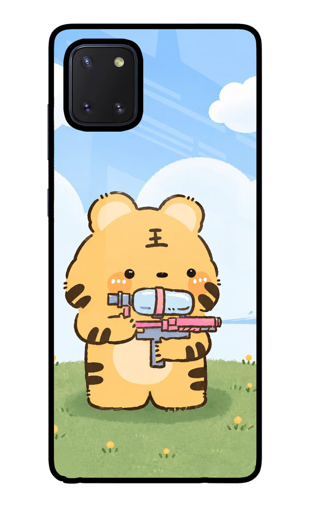 Tiger Treat Samsung Note 10 Lite Glass Case Back Cover by Casekaro