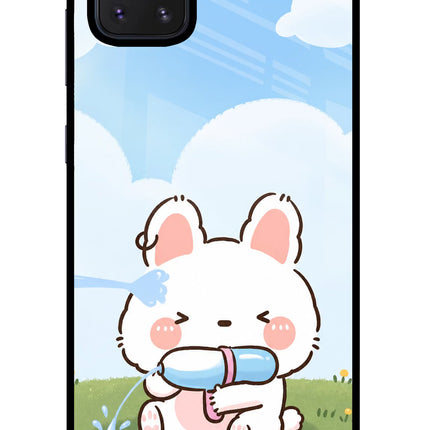 Bunny Treat Samsung Note 10 Lite Glass Case Back Cover by Casekaro