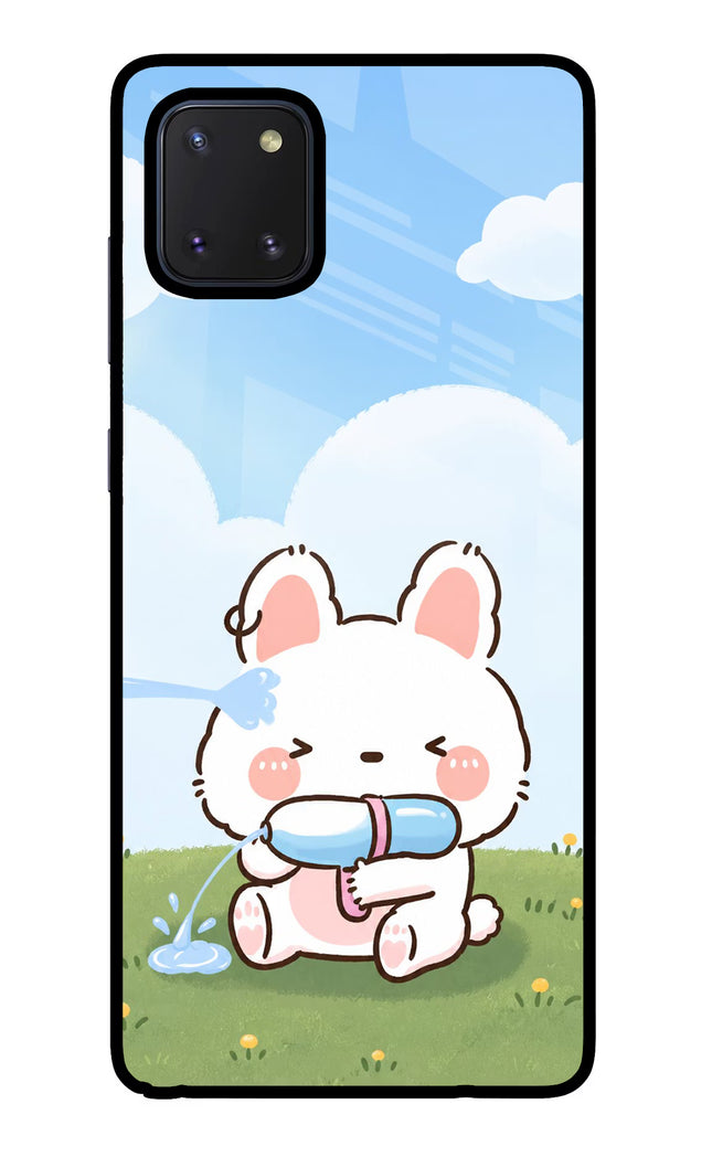 Bunny Treat Samsung Note 10 Lite Glass Case Back Cover by Casekaro