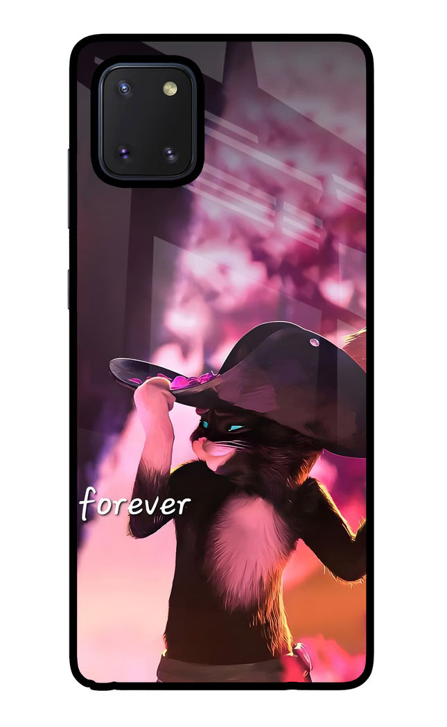 Forever Cat Samsung Note 10 Lite Glass Case Back Cover by Casekaro