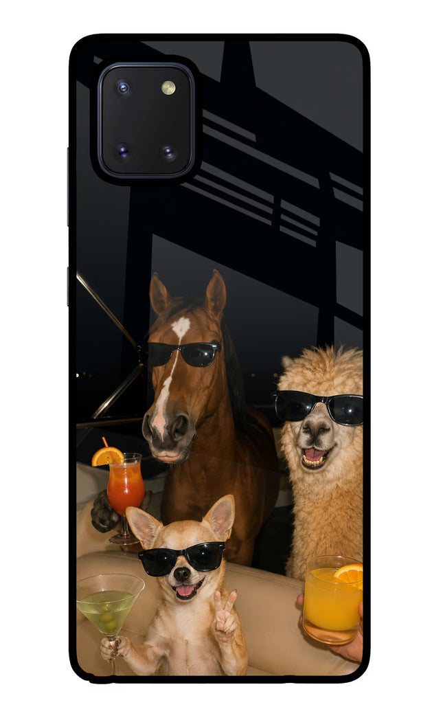 Party Squad Samsung Note 10 Lite Glass Case Back Cover by Casekaro