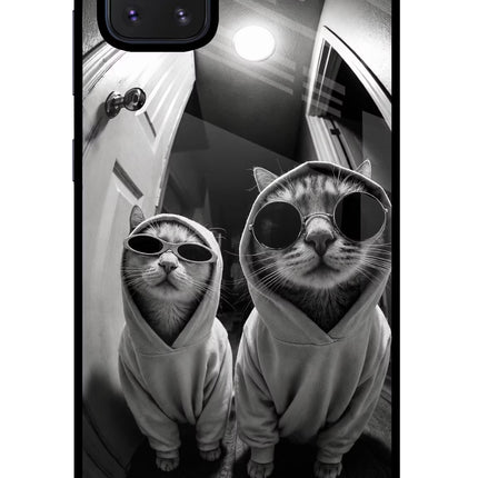 Hood Cats Samsung Note 10 Lite Glass Case Back Cover by Casekaro