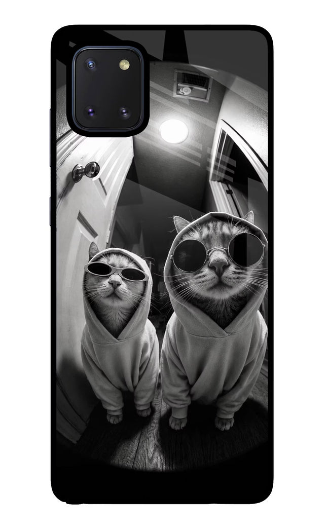 Hood Cats Samsung Note 10 Lite Glass Case Back Cover by Casekaro
