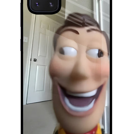 Side Eye Woody Samsung Note 10 Lite Glass Case Back Cover by Casekaro