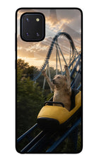 Rollercoaster Dog Samsung Note 10 Lite Glass Case
