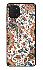 White Mayura Samsung Note 10 Lite Glass Case