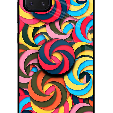 Spiral Pattern Samsung Note 10 Lite Pop Case by Casekaro