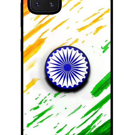 Indian Flag Ashoka Chakra Samsung Note 10 Lite Pop Case by Casekaro