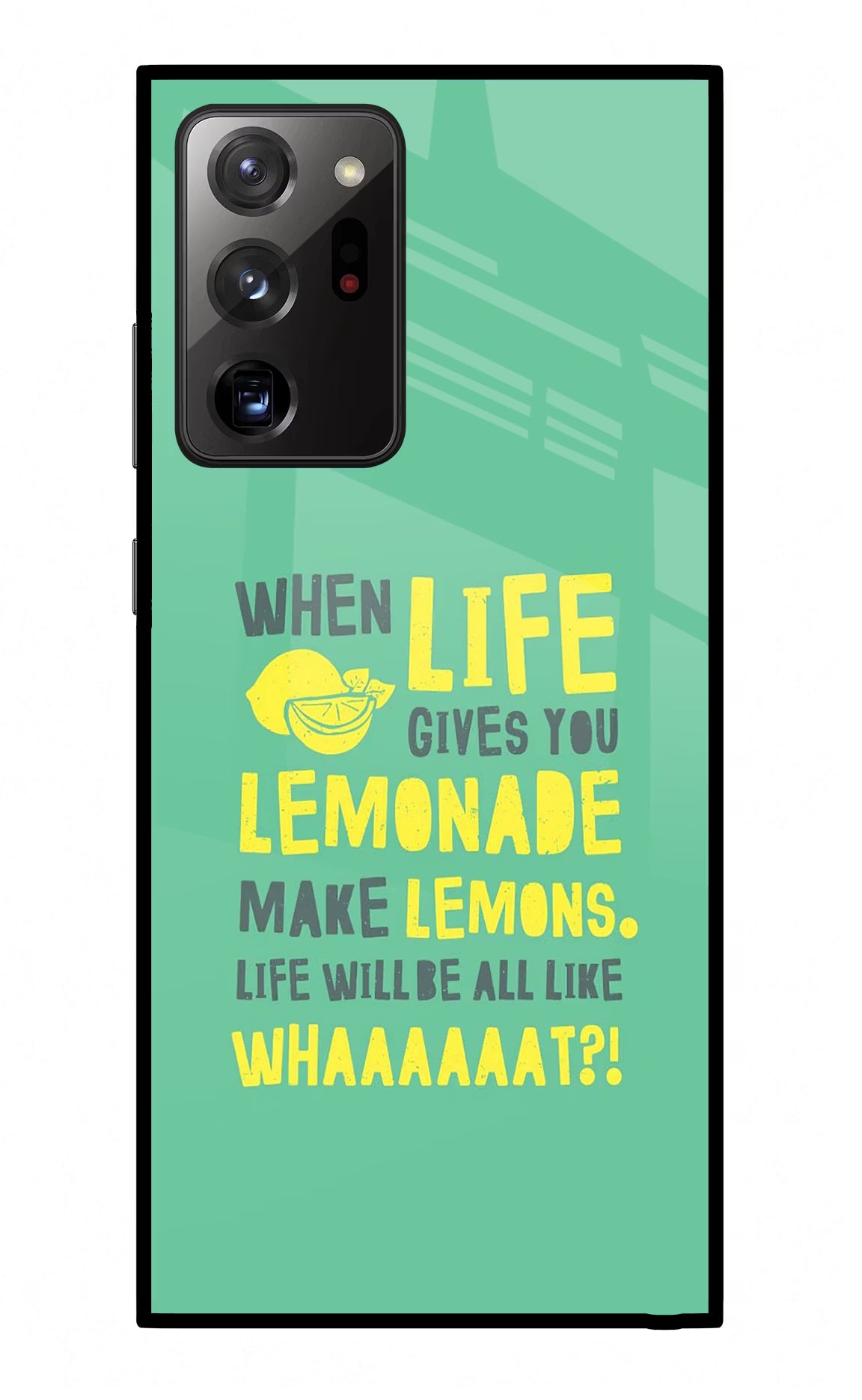 Quote Samsung Note 20 Ultra Glass Case Back Cover by Casekaro