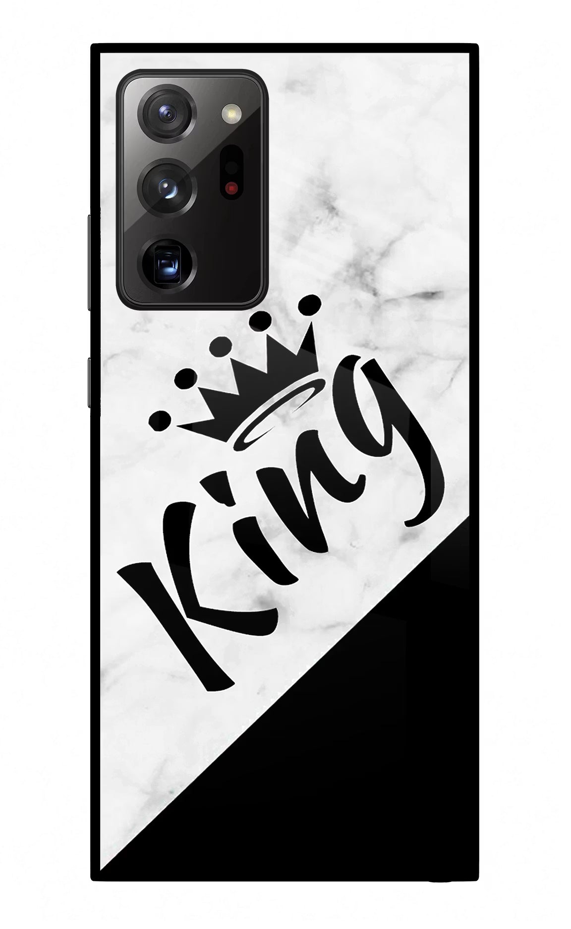 King Samsung Note 20 Ultra Glass Case Back Cover by Casekaro