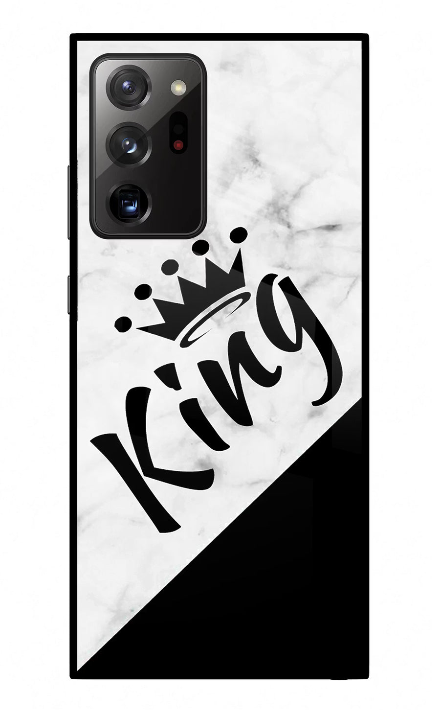 King Samsung Note 20 Ultra Back Cover, Glass case