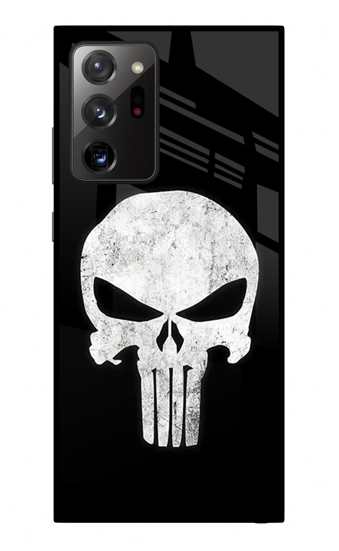 Punisher Skull Samsung Note 20 Ultra Glass Case Back Cover by Casekaro