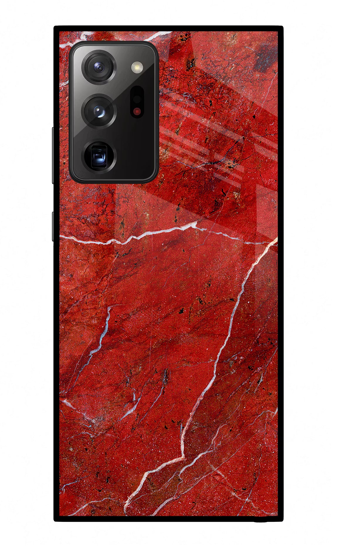 Red Marble Design Samsung Note 20 Ultra Glass Case