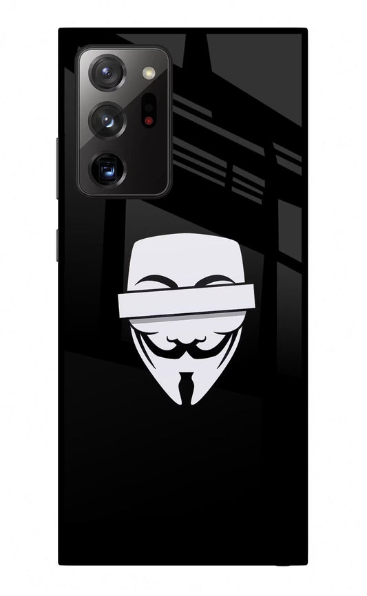 Anonymous Face Samsung Note 20 Ultra Glass Case