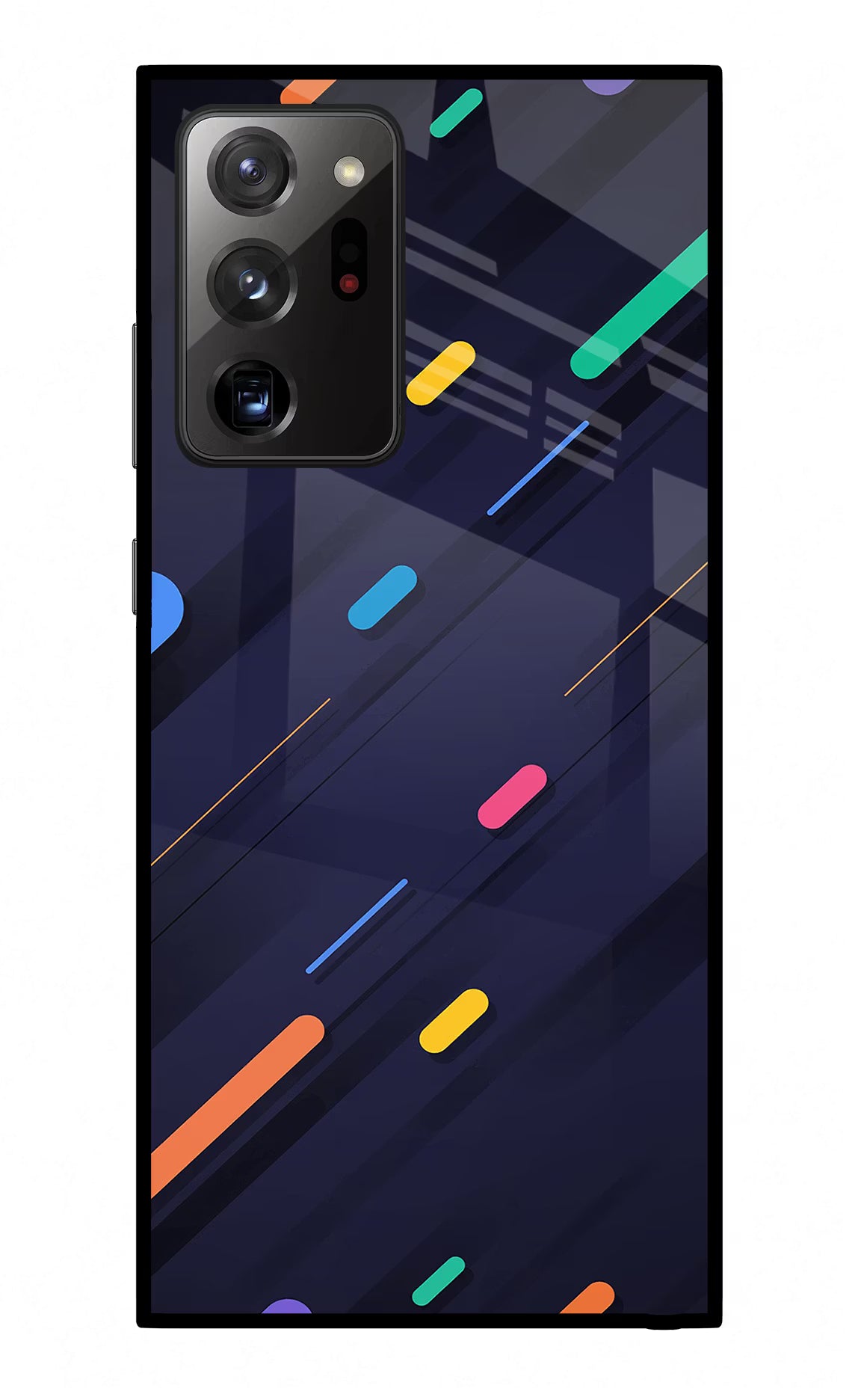 Abstract Design Samsung Note 20 Ultra Glass Case Back Cover by Casekaro