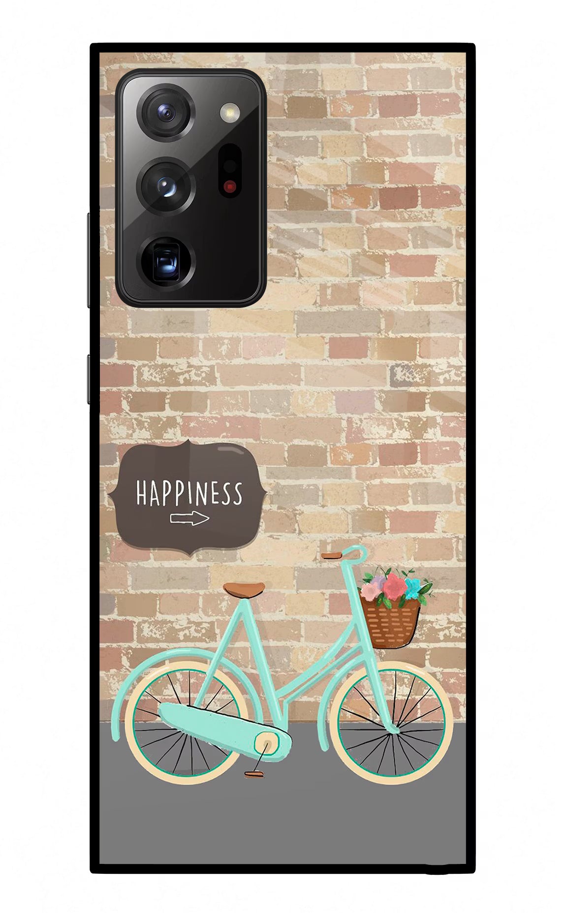Happiness Artwork Samsung Note 20 Ultra Glass Case Back Cover by Casekaro