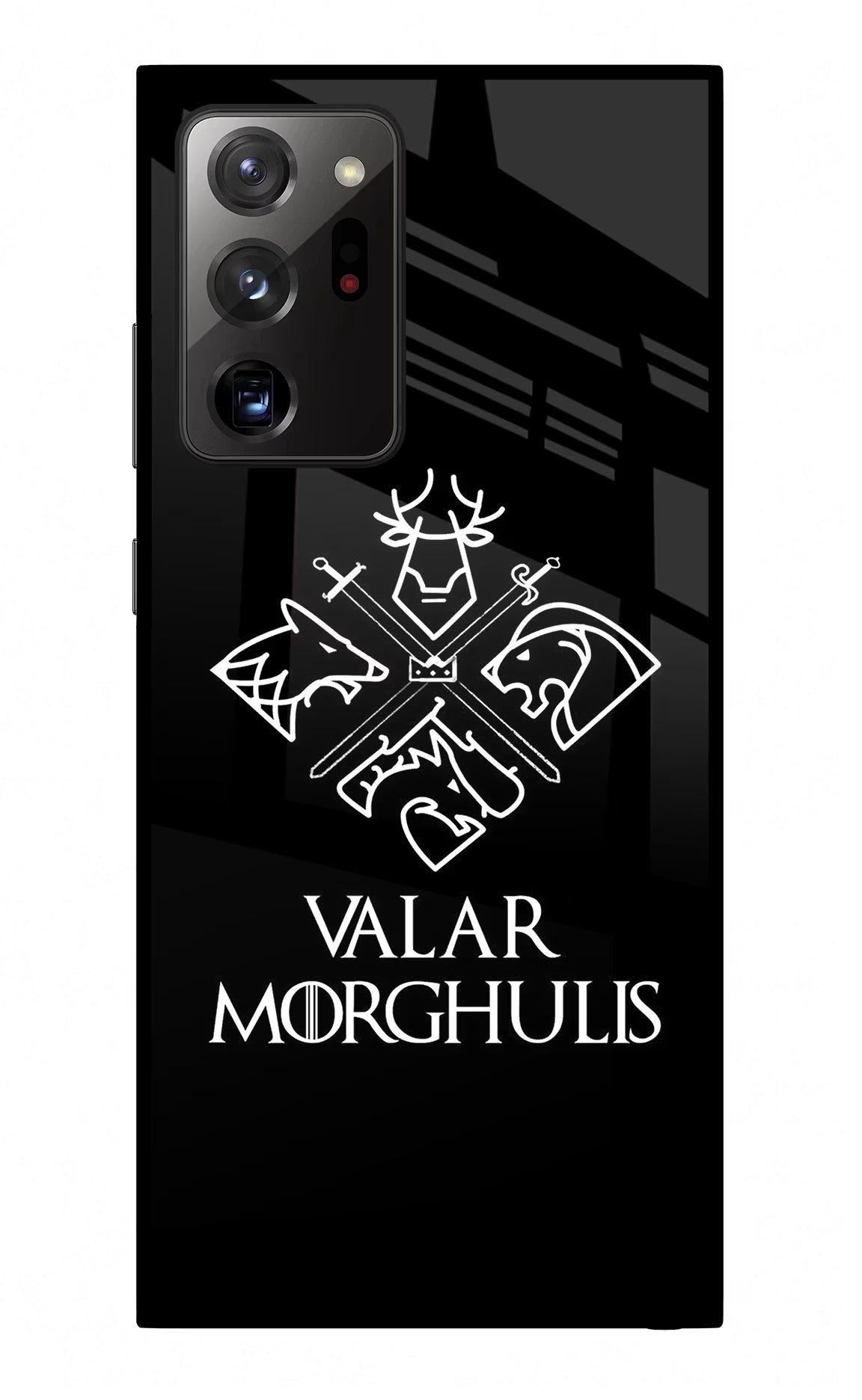 Valar Morghulis | Game Of Thrones Samsung Note 20 Ultra Glass Case Back Cover by Casekaro