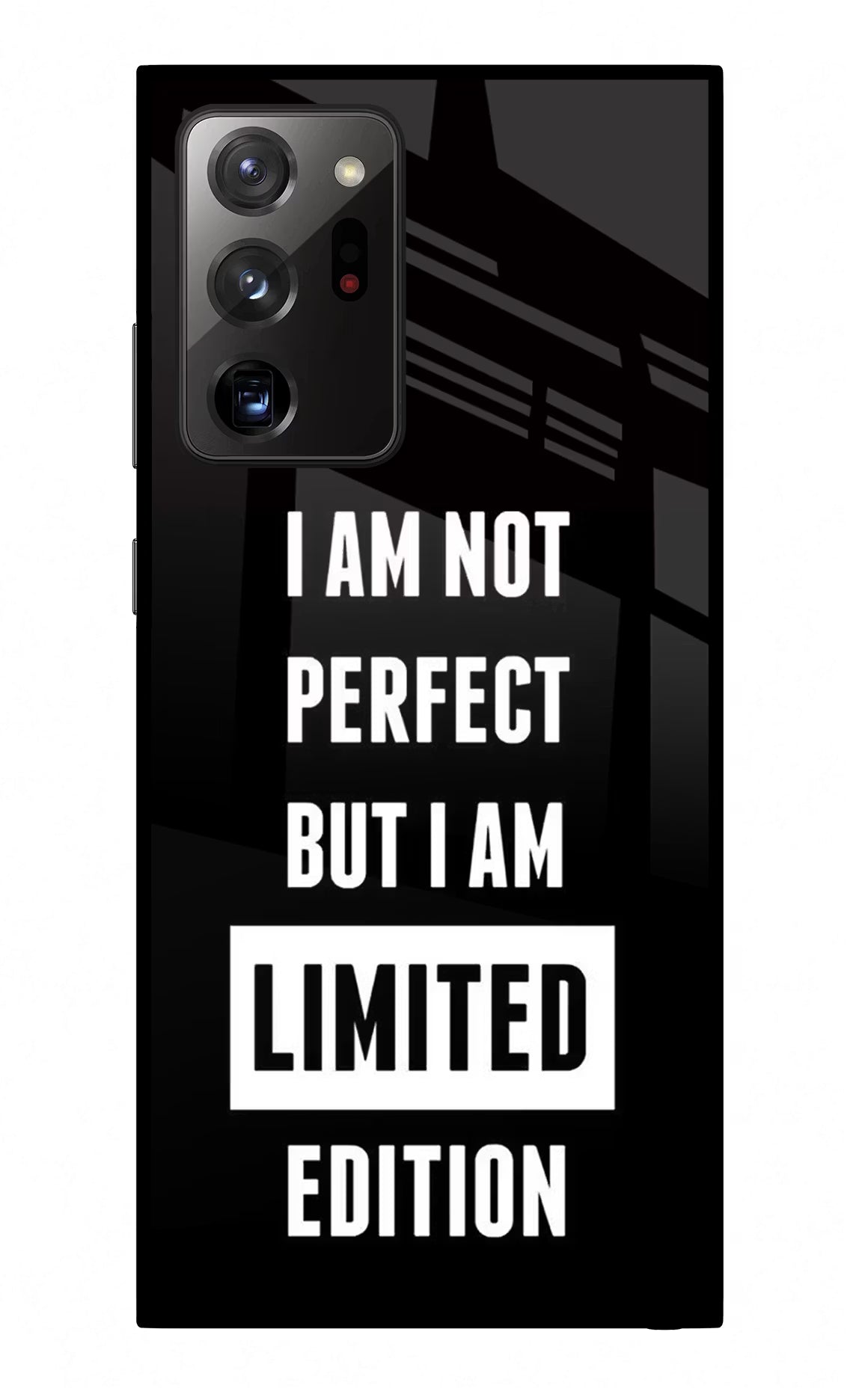 I Am Not Perfect But I Am Limited Edition Samsung Note 20 Ultra Glass Case Back Cover by Casekaro
