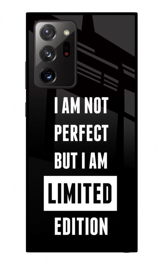 I Am Not Perfect But I Am Limited Edition Samsung Note 20 Ultra Glass Case