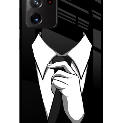 Black Tie Samsung Note 20 Ultra Glass Case