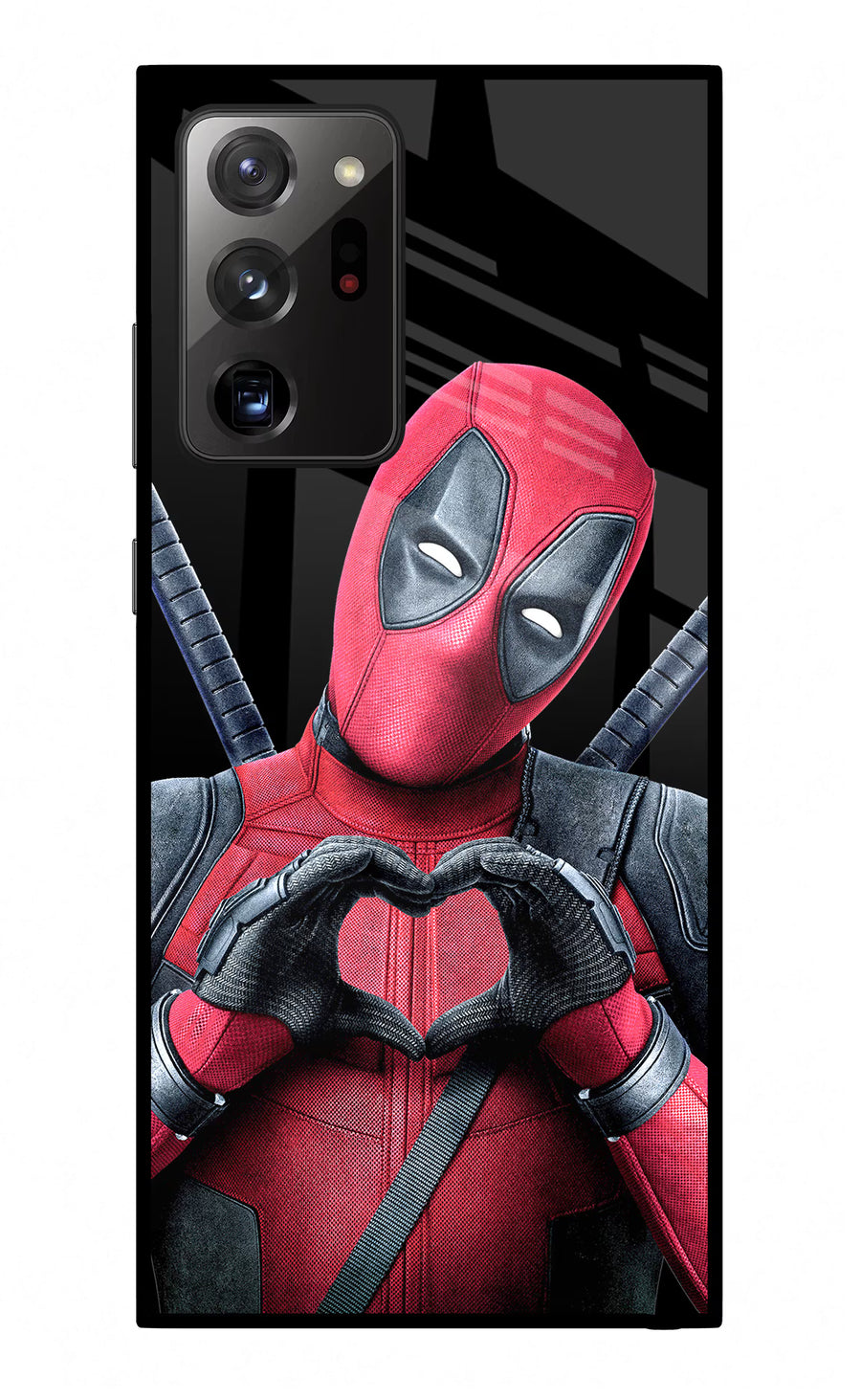 Deadpool Samsung Note 20 Ultra Back Cover, Glass case