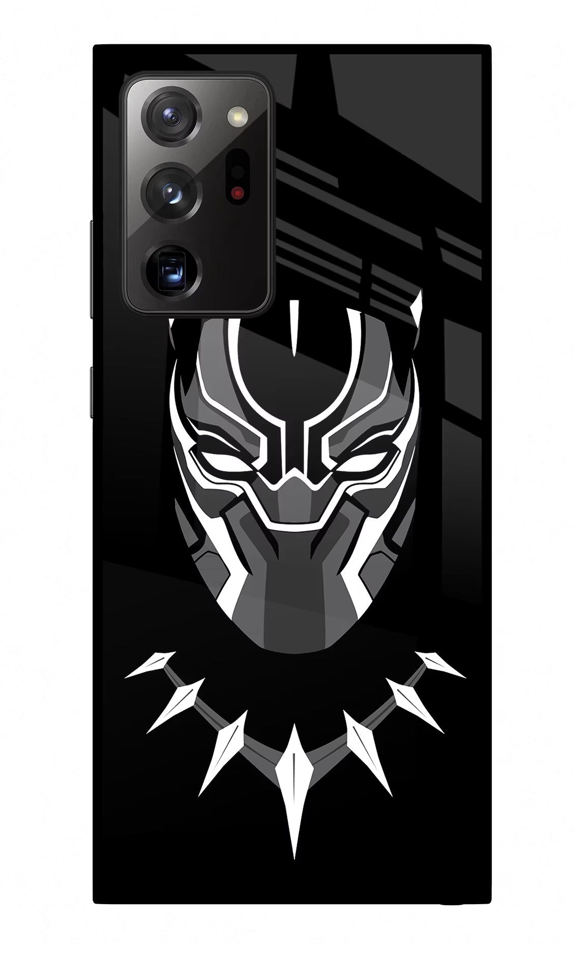 Black Panther Samsung Note 20 Ultra Glass Case Back Cover by Casekaro