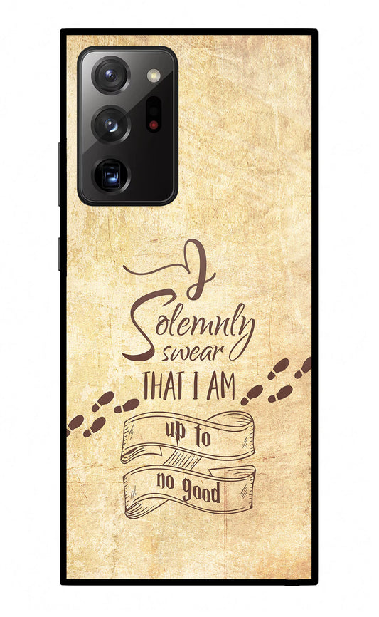 I Solemnly swear that i up to no good Samsung Note 20 Ultra Glass Case