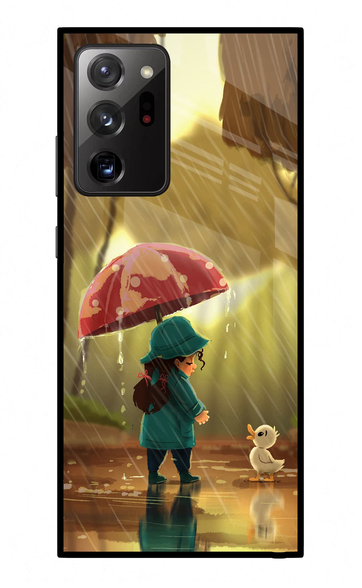 Rainy Day Samsung Note 20 Ultra Glass Case Back Cover by Casekaro