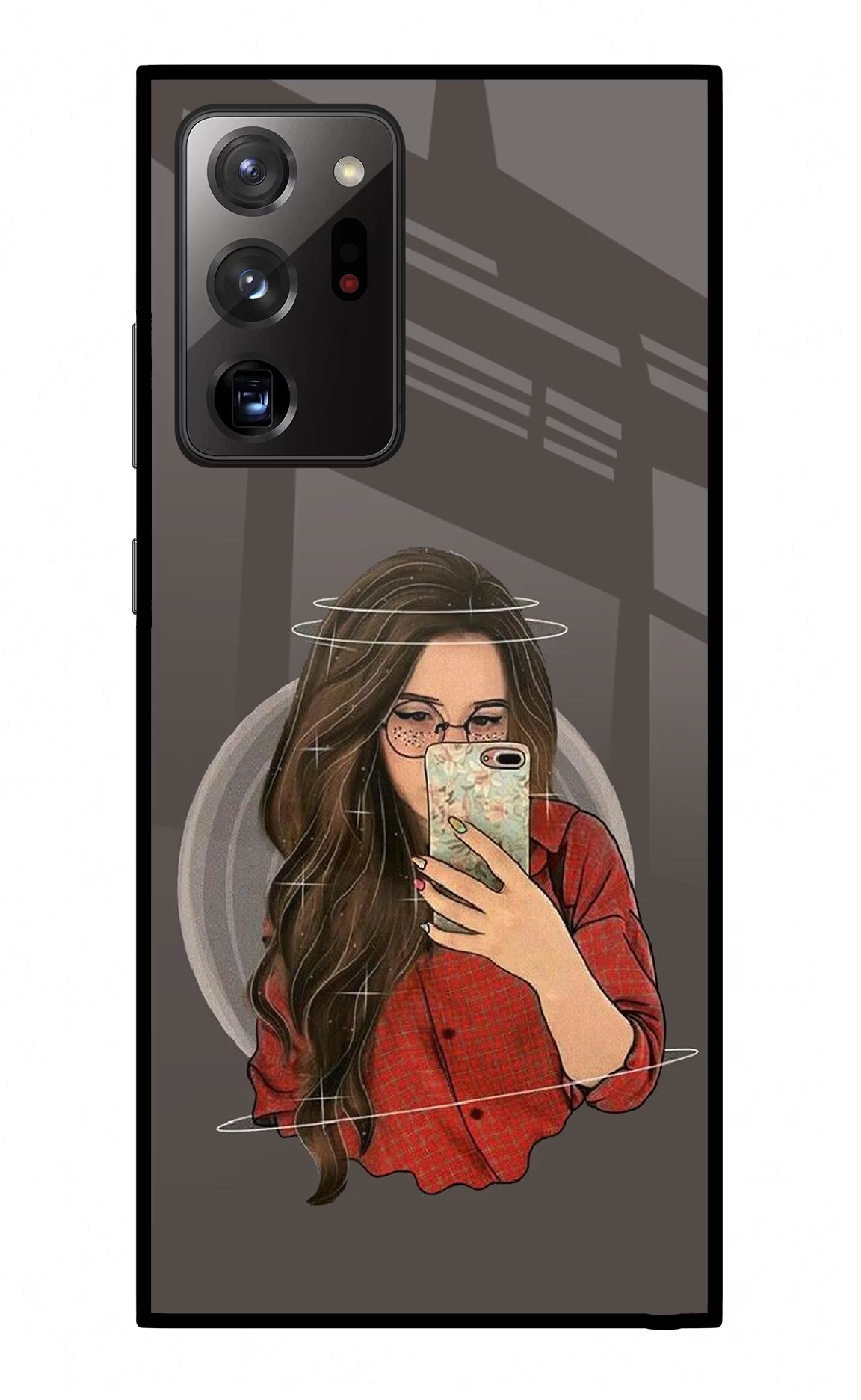 Selfie Queen Samsung Note 20 Ultra Glass Case Back Cover by Casekaro