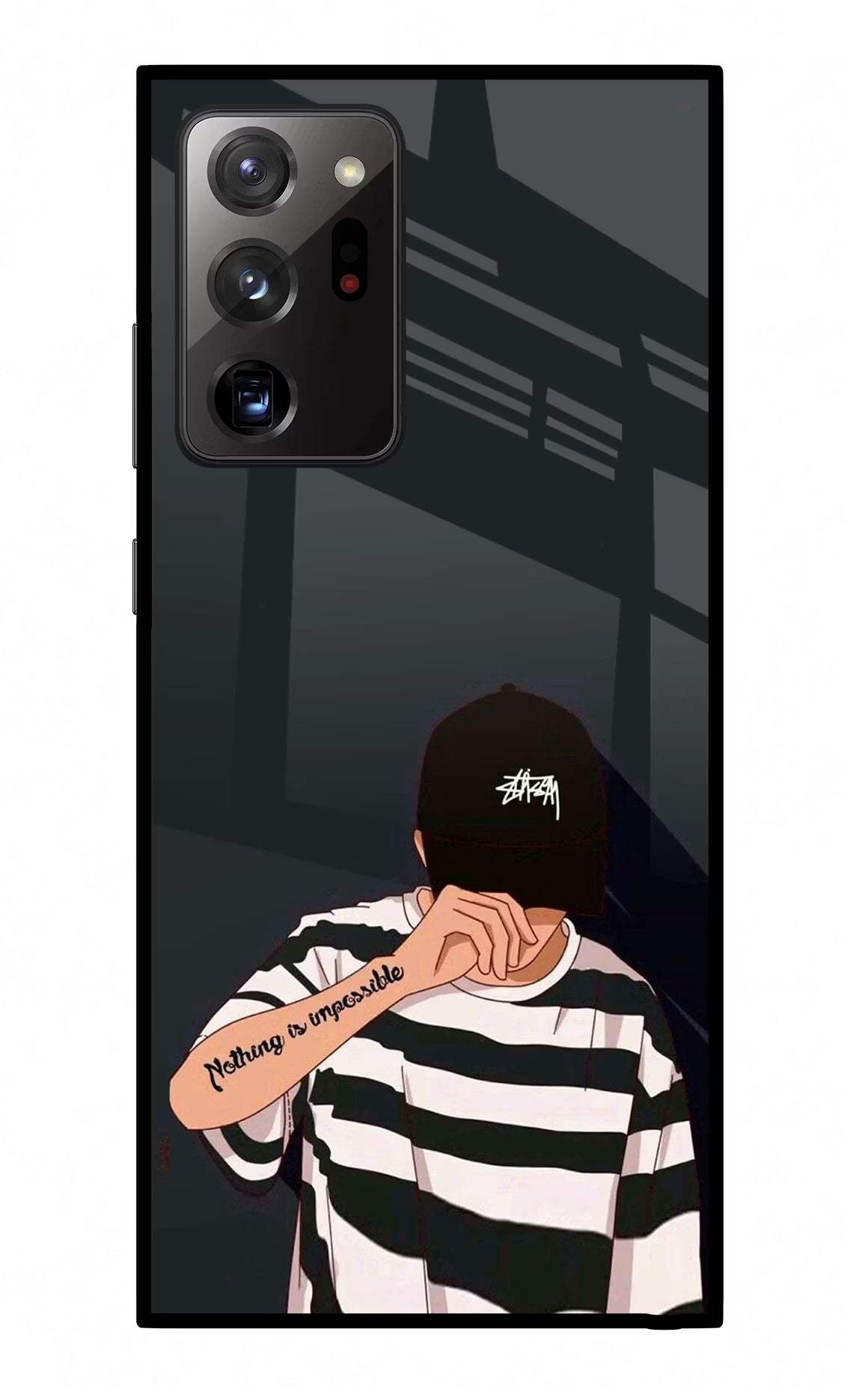 Aesthetic Boy Samsung Note 20 Ultra Glass Case