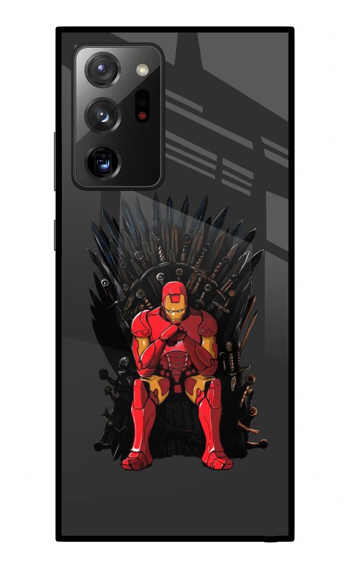 Ironman Throne Samsung Note 20 Ultra Glass Case Back Cover by Casekaro