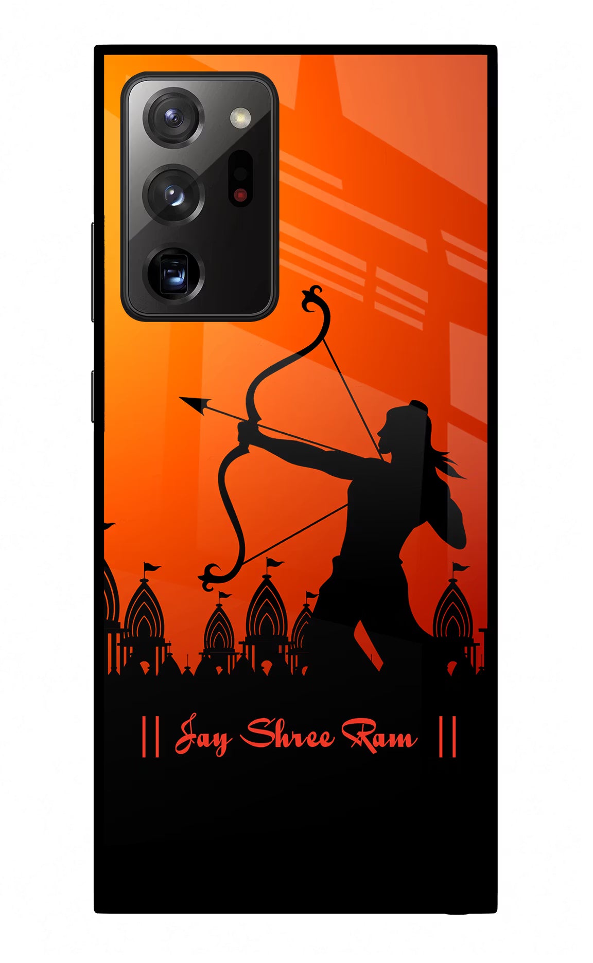 Lord Ram - 4 Samsung Note 20 Ultra Glass Case Back Cover by Casekaro