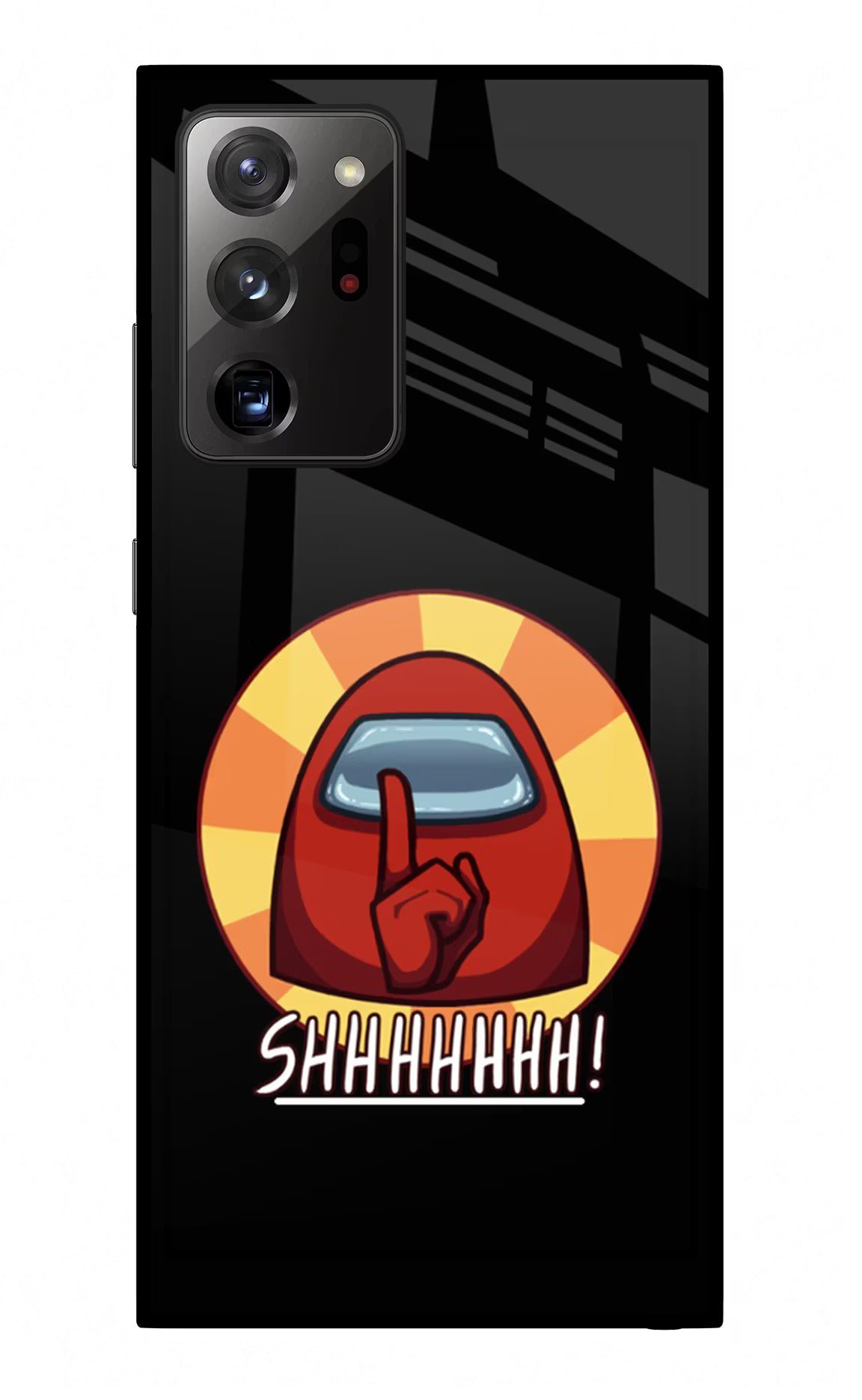 Among Us Shhh! Samsung Note 20 Ultra Glass Case Back Cover by Casekaro