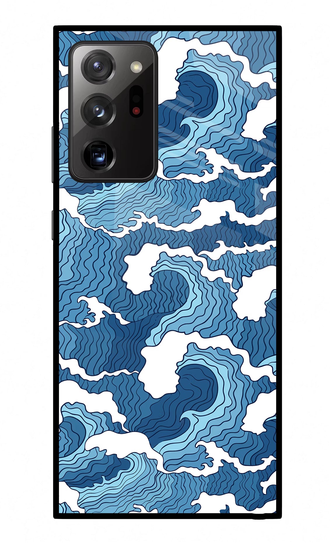 Blue Waves Samsung Note 20 Ultra Glass Case