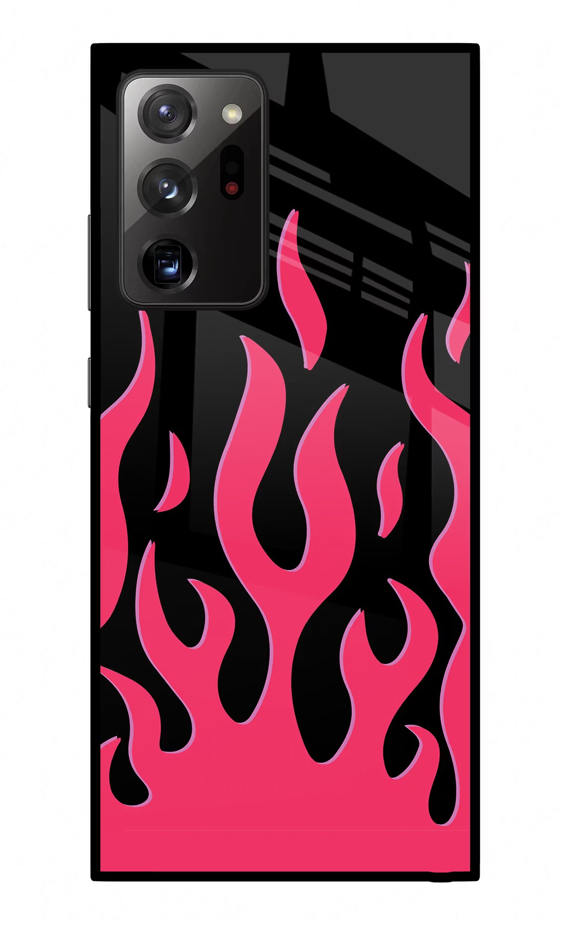 Fire Flames Samsung Note 20 Ultra Glass Case Back Cover by Casekaro