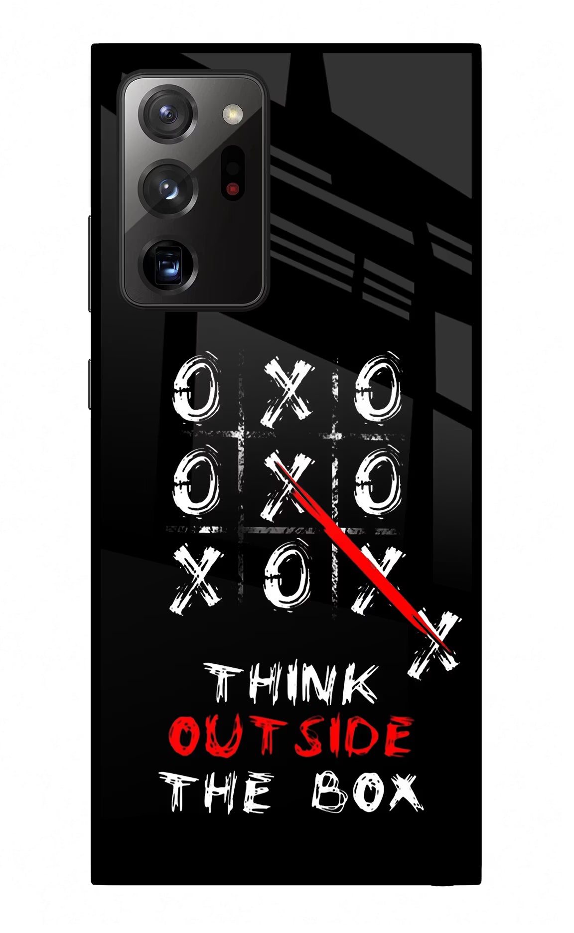 Think out of the BOX Samsung Note 20 Ultra Glass Case Back Cover by Casekaro