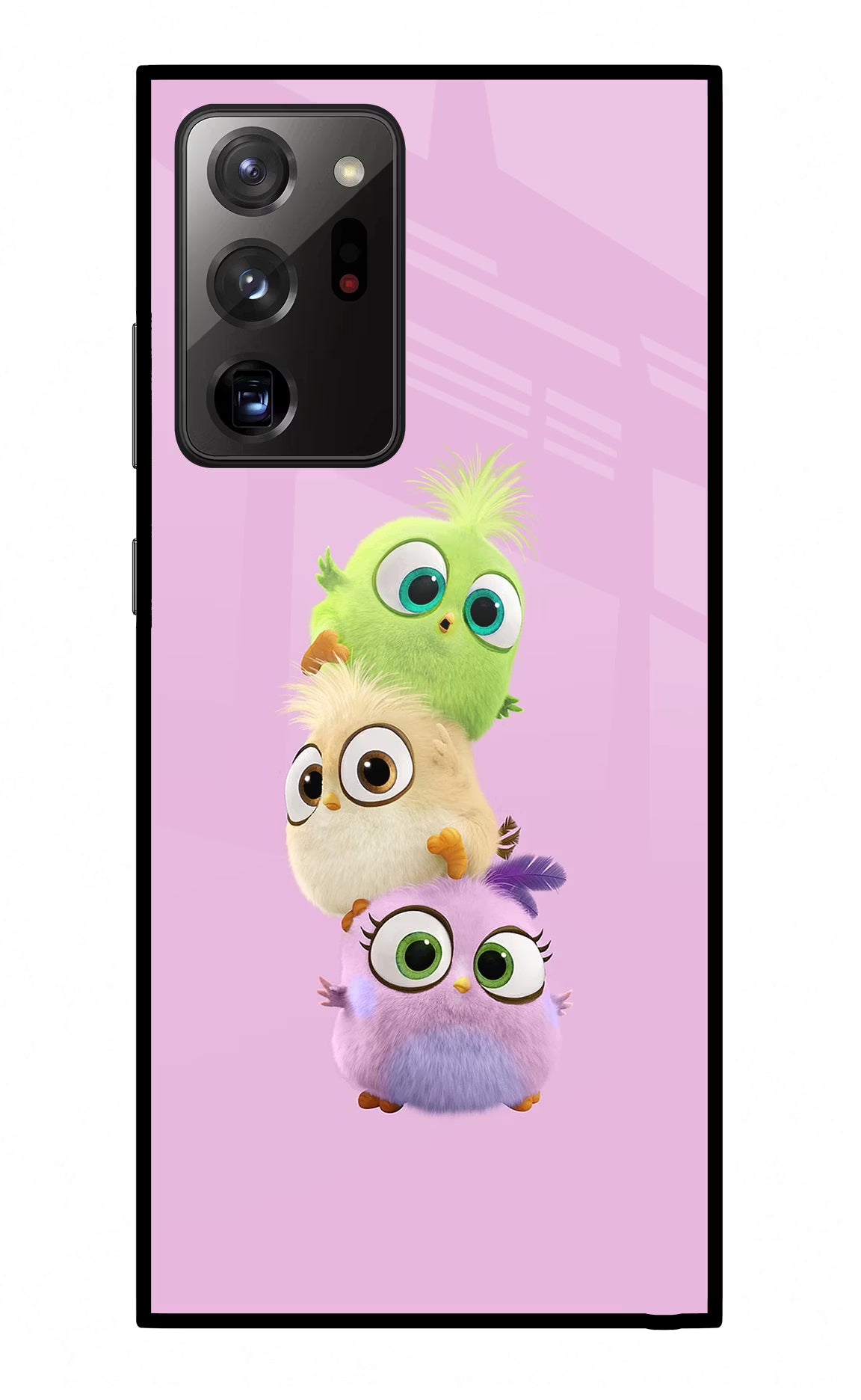 Cute Little Birds Samsung Note 20 Ultra Glass Case Back Cover by Casekaro
